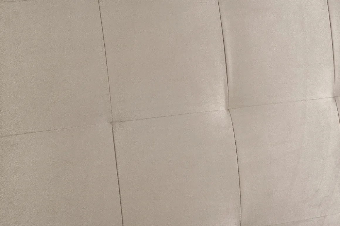 Miliboo Tête De Lit-Tête de lit capitonnée en tissu velours taupe L140 cm HALCIONA