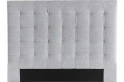 Miliboo Tête De Lit-Tête de lit capitonnée en tissu gris L160 cm HALCIONA