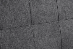 Miliboo Tête De Lit-Tête de lit capitonnée en tissu gris anthracite L180 cm HALCIONA