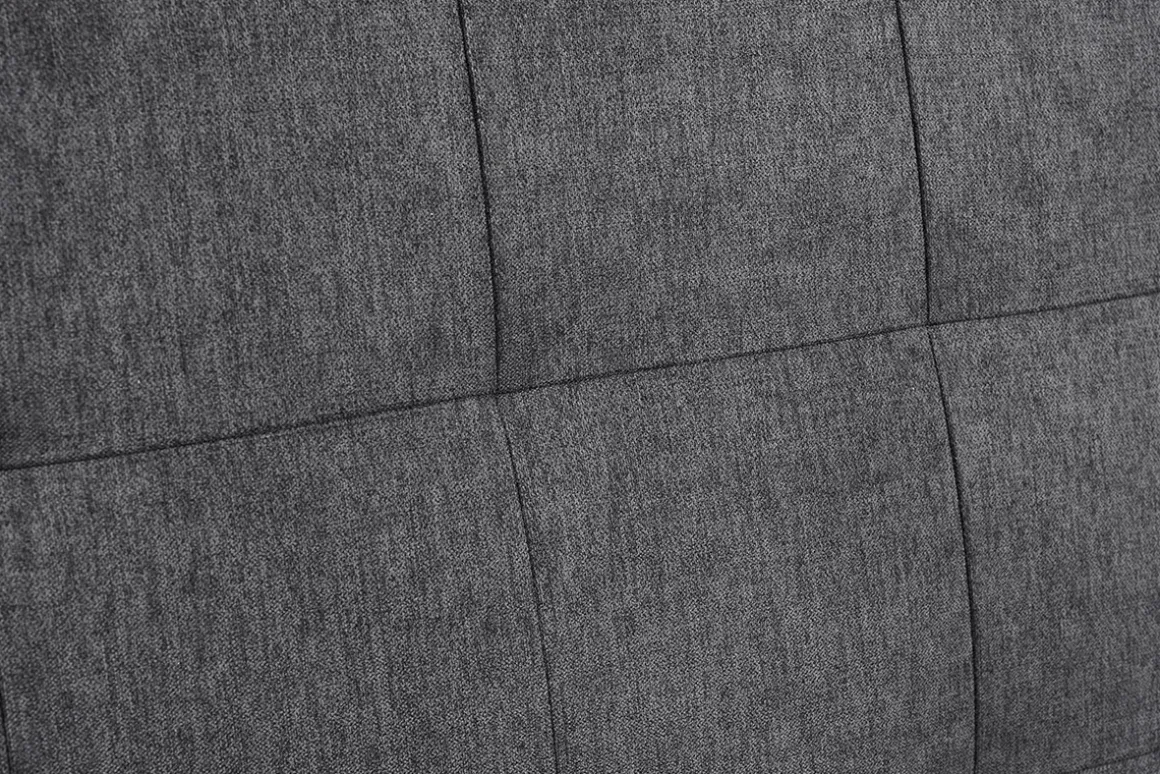 Miliboo Tête De Lit-Tête de lit capitonnée en tissu gris anthracite L180 cm HALCIONA