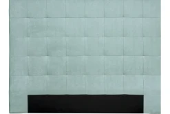 Miliboo Tête De Lit-Tête de lit capitonnée en tissu effet velours vert lagon L160 cm HALCIONA