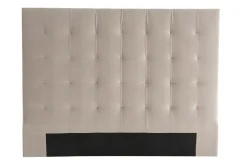 Miliboo Tête De Lit-Tête de lit capitonnée en tissu velours taupe L160 cm HALCIONA