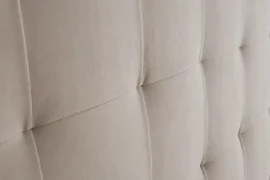 Miliboo Tête De Lit-Tête de lit capitonnée en tissu velours taupe L160 cm HALCIONA