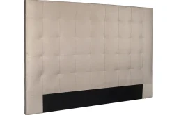 Miliboo Tête De Lit-Tête de lit capitonnée en tissu velours taupe L180 cm HALCIONA