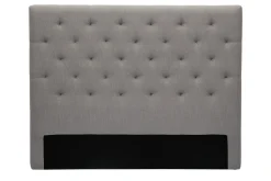 Miliboo Tête De Lit-Tête de lit capitonnée en tissu gris clair L140 cm ENGUERRAND