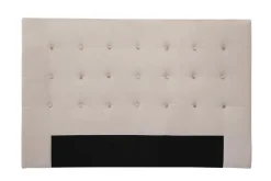 Miliboo Tête De Lit-Tête de lit capitonnée en tissu velours taupe L170 cm LUTECE