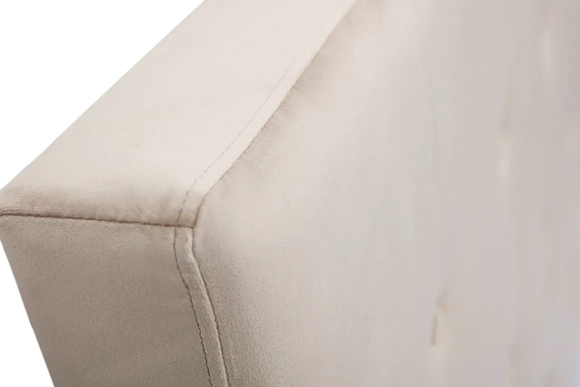 Miliboo Tête De Lit-Tête de lit capitonnée en tissu velours taupe L170 cm LUTECE