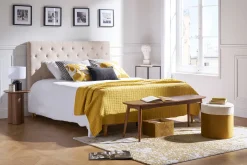 Miliboo Tête De Lit-Tête de lit capitonnée en tissu naturel L160 cm ENGUERRAND