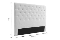 Miliboo Tête De Lit-Tête de lit capitonnée en tissu naturel L160 cm ENGUERRAND