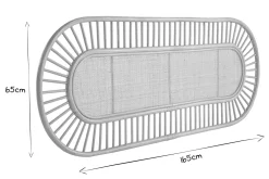 Miliboo Tête De Lit-Tête de lit déco en rotin naturel et cannage L165 cm BOW