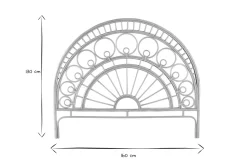 Miliboo Tête De Lit-Tête de lit déco en rotin naturel L160 cm SORAYA