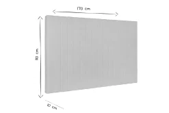 Miliboo Tête De Lit-Tête de lit en tissu beige L170 cm NEHA