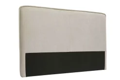 Miliboo Tête De Lit-Tête de lit en tissu effet velours beige naturel L175 cm MARCIA