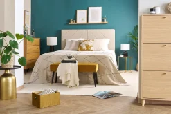 Miliboo Tête De Lit-Tête de lit en tissu effet velours beige L160 cm AVAH