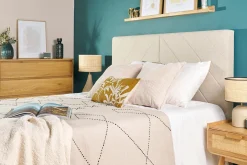 Miliboo Tête De Lit-Tête de lit en tissu effet velours beige L160 cm AVAH