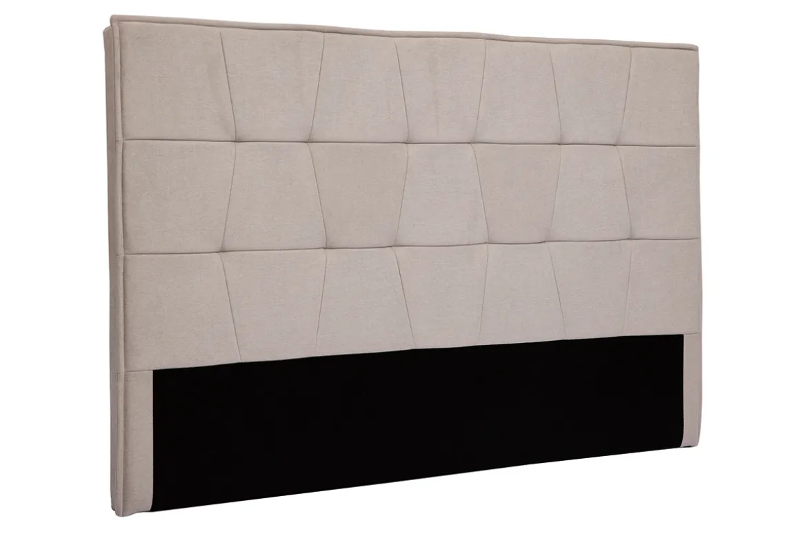 Miliboo Tête De Lit-Tête de lit en tissu effet velours beige naturel L170 cm SUKA
