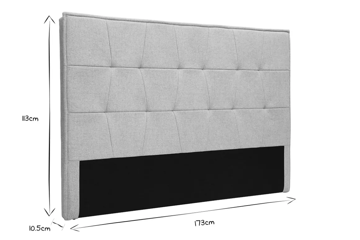 Miliboo Tête De Lit-Tête de lit en tissu gris L170 cm SUKA