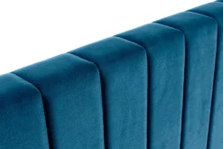 Miliboo Tête De Lit-Tête de lit en tissu velours bleu foncé L170 cm NEHA