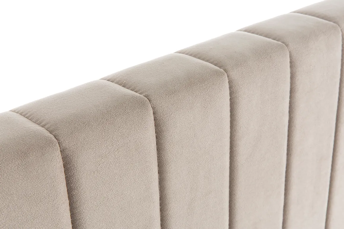 Miliboo Tête De Lit-Tête de lit en tissu velours taupe L170 cm NEHA