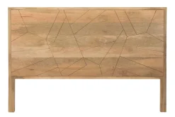 Miliboo Tête De Lit-Tête de lit gravée en bois manguier massif L165 cm LINIUM