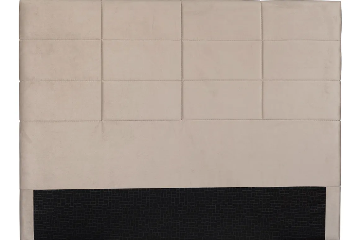 Miliboo Tête De Lit-Tête de lit moderne en tissu velours taupe L160 cm ANATOLE