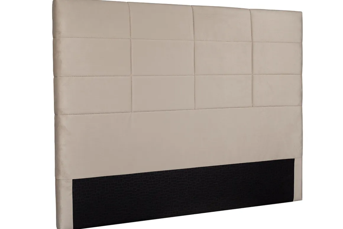 Miliboo Tête De Lit-Tête de lit moderne en tissu velours taupe L160 cm ANATOLE