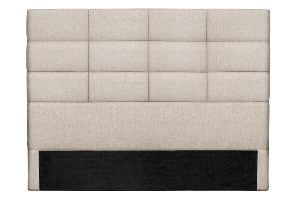 Miliboo Tête De Lit-Tête de lit moderne en tissu beige naturel L160 cm ANATOLE