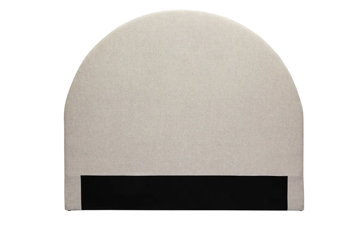Miliboo Tête De Lit-Tête de lit ronde en tissu beige L160 cm NAOMY