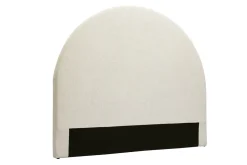 Miliboo Tête De Lit-Tête de lit ronde en tissu beige L160 cm NAOMY