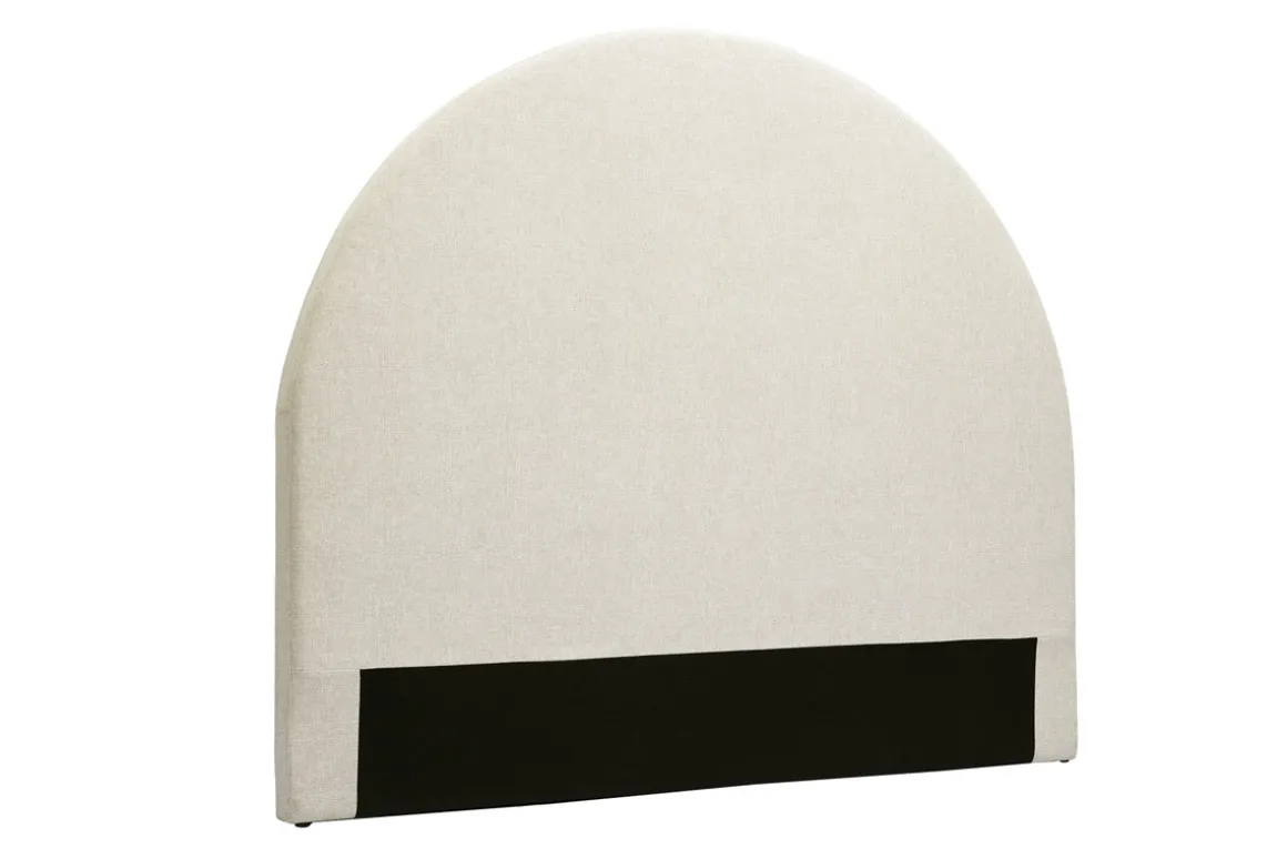 Miliboo Tête De Lit-Tête de lit ronde en tissu beige L160 cm NAOMY