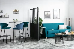 Miliboo Paravent-Verrière atelier paravent industriel en métal noir et verre 4 vantaux L160 cm RACK